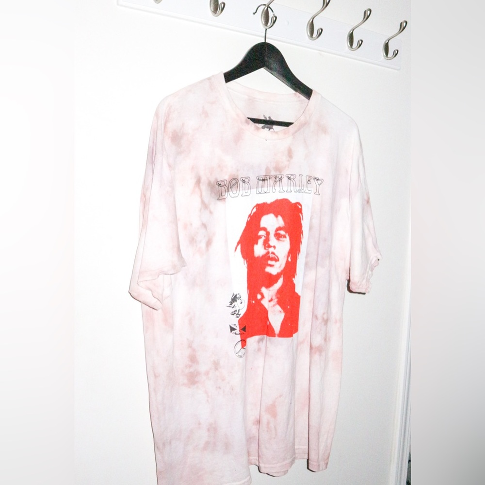 Unisex Hand-Dyed & Distressed Bob Marley T